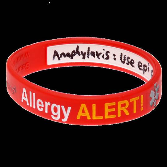 Mediband Allergy Alert Write On Medical Bracelet